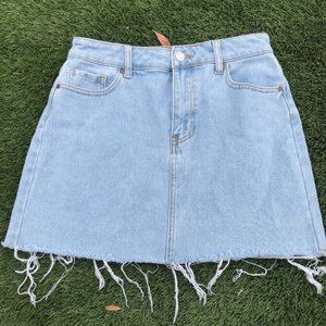 PACSUN DENIM/JEAN FRAYED HEM SKIRT SIZE 26